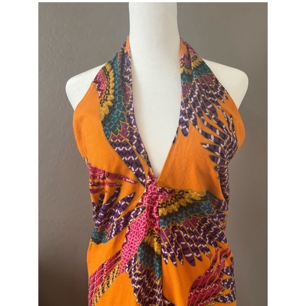 Farm Rio Vibrant Orange Macaw Convertible Dress / Midi Skirt | Size XS - Picture 2 of 7